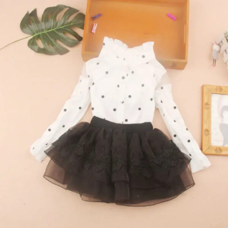 Дизайнерская детская одежда для девочек коллекция 2019 года белая рубашка в