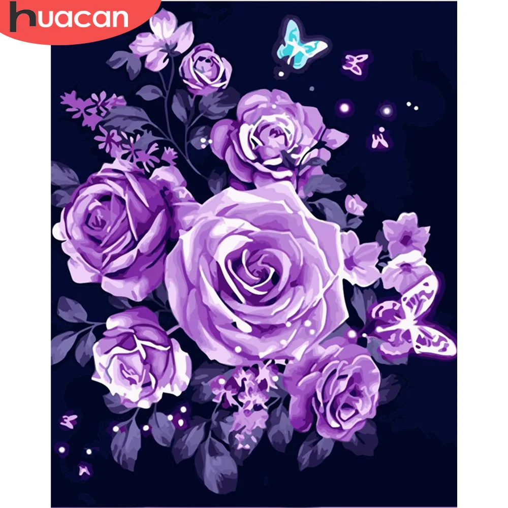 Картина по номерам HUACAN животное рисование масляными красками картина сделай сам