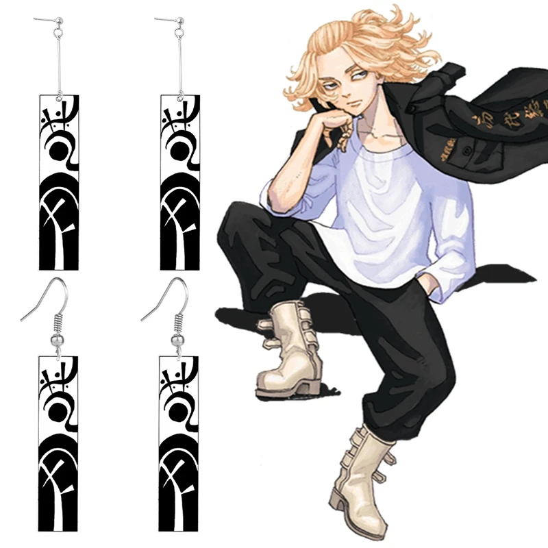 

Fashion Anime Tokyo Revengers Drop Earrings Izana Kurokawa Cosplay Props Hanafuda Earrings for Women Men Jewelry Gift Accessorie