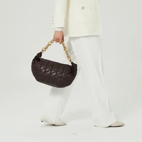 designer thick chain brand shoulder bag for women pu zaraing bag ladies high quality hobos small handbags top handle bags purses