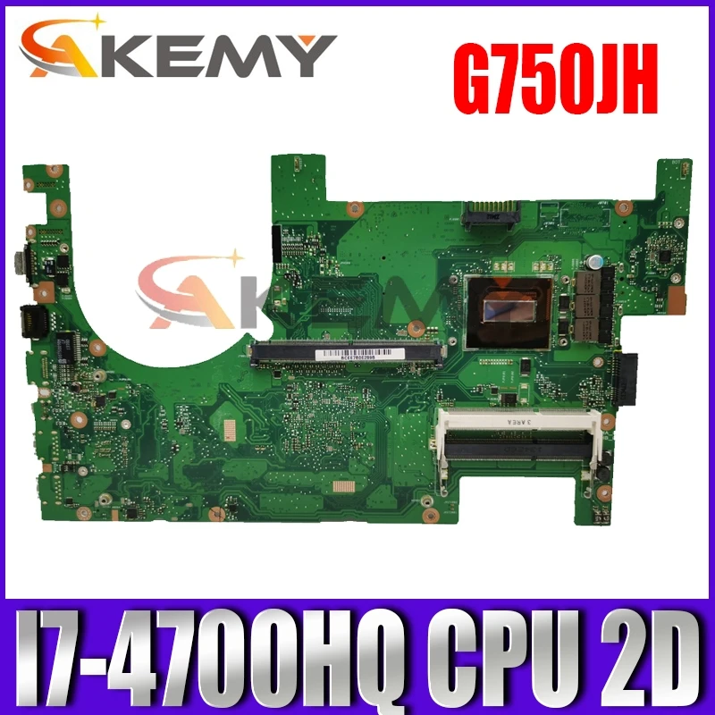 G750JH MAIN_BD/I7 4700HQ 2D ТБО I7 Процессор разъем Mainbord для ASUS G750 J750JH Материнская плата