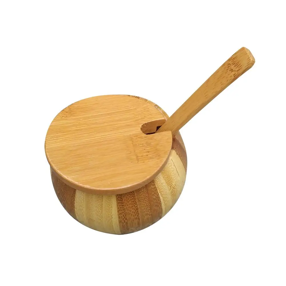 Креативная бамбуковая банка для специй кухонная бутылка приправ хранения