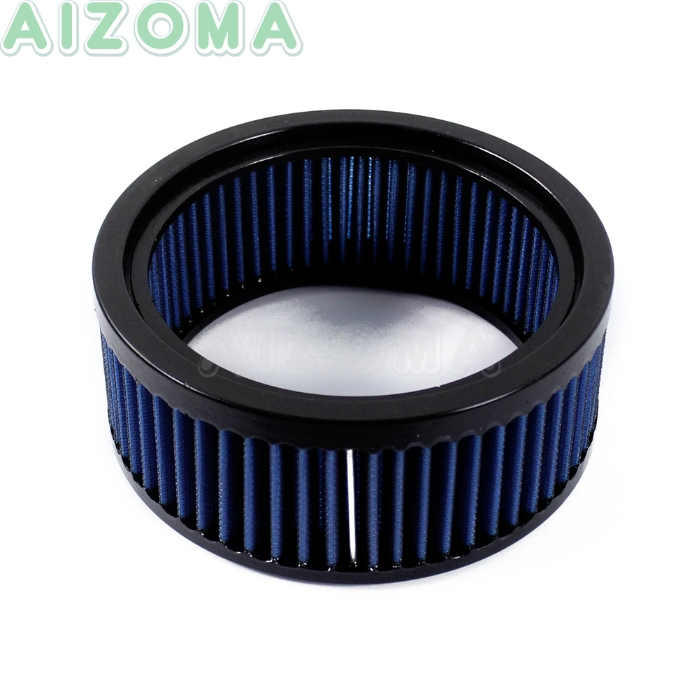 1 шт мотоциклы Замена Синий Круглый хлопок марля воздушный фильтр Универсальный