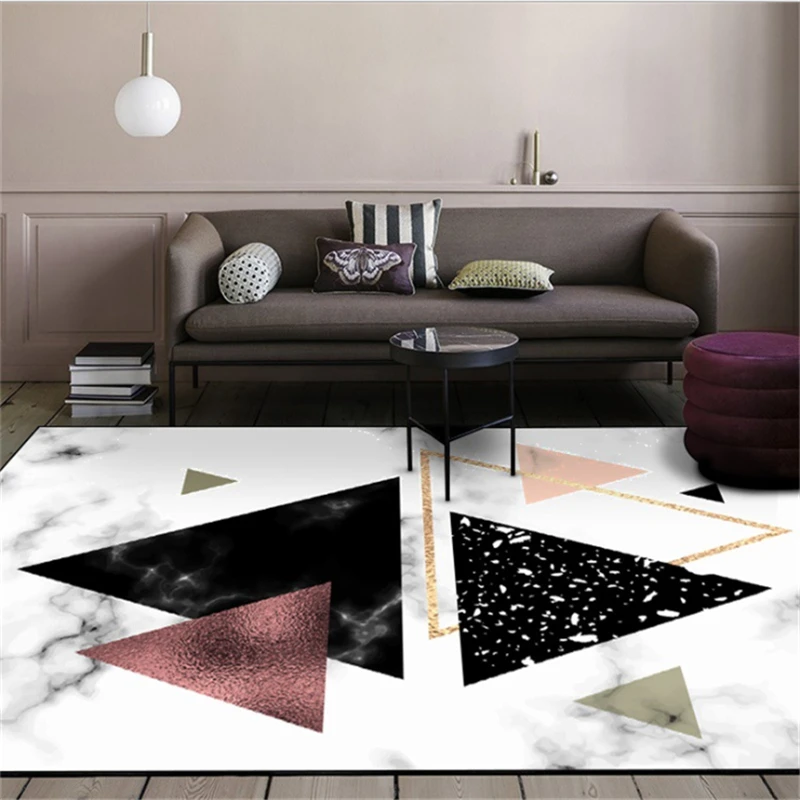 Мягкий бархатный коврик для гостиной в скандинавском стиле | Дом и сад