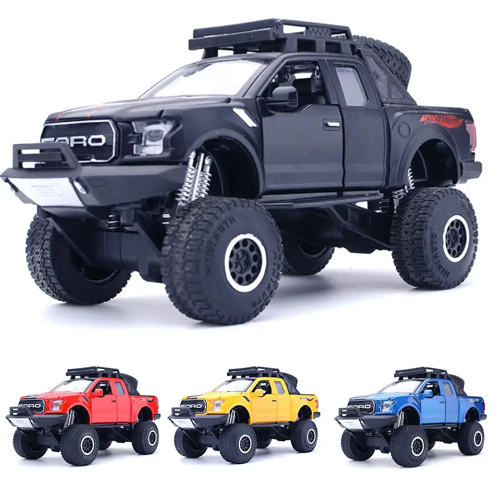 Детские игрушки 1:32 модель из сплава игрушка автомобиль для Ford F150 Raptor звук и свет и скользящая игрушка для детей