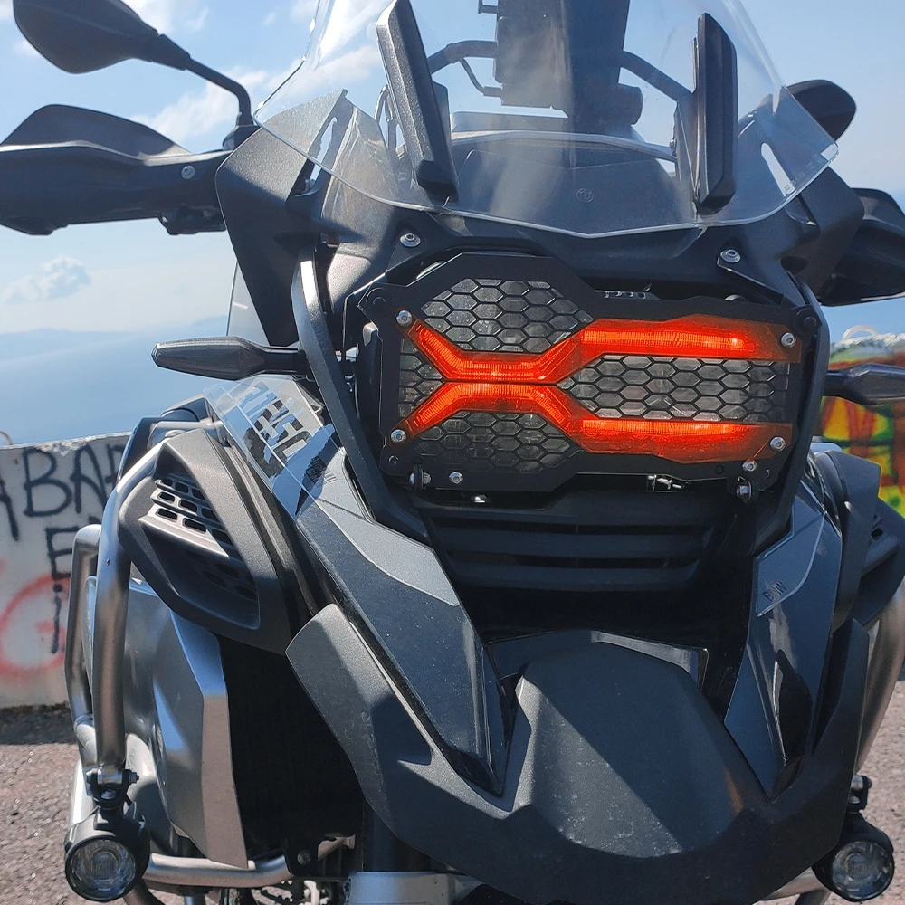 

For BMW R1250GS Adventure 40th Anniversary Edition R1200GS LC ADV 2013-2021 NEW Flipable Headlight Protector Grille Guard Cover
