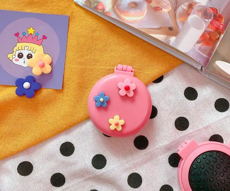 Мультяшная Складная портативная расческа для волос Антистатическая Расческа