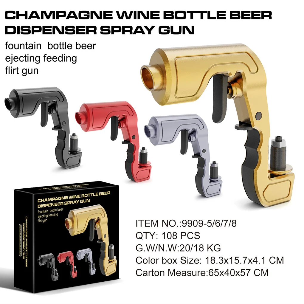 

Champagne Sprayer Wine Ejector Adjustable Ejecting Bottle Feeding Handheld Drinking Fountain Pourer Kitchen Bar Tools