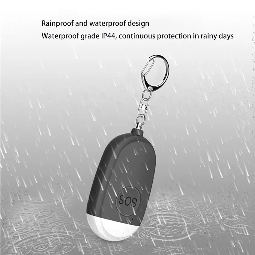 

New Personal Anti-Pervert Alarm Flash Flashlight Smart Outdoor Rescue Women's Charging Alarm SOS Self-defense for Girls Shocker