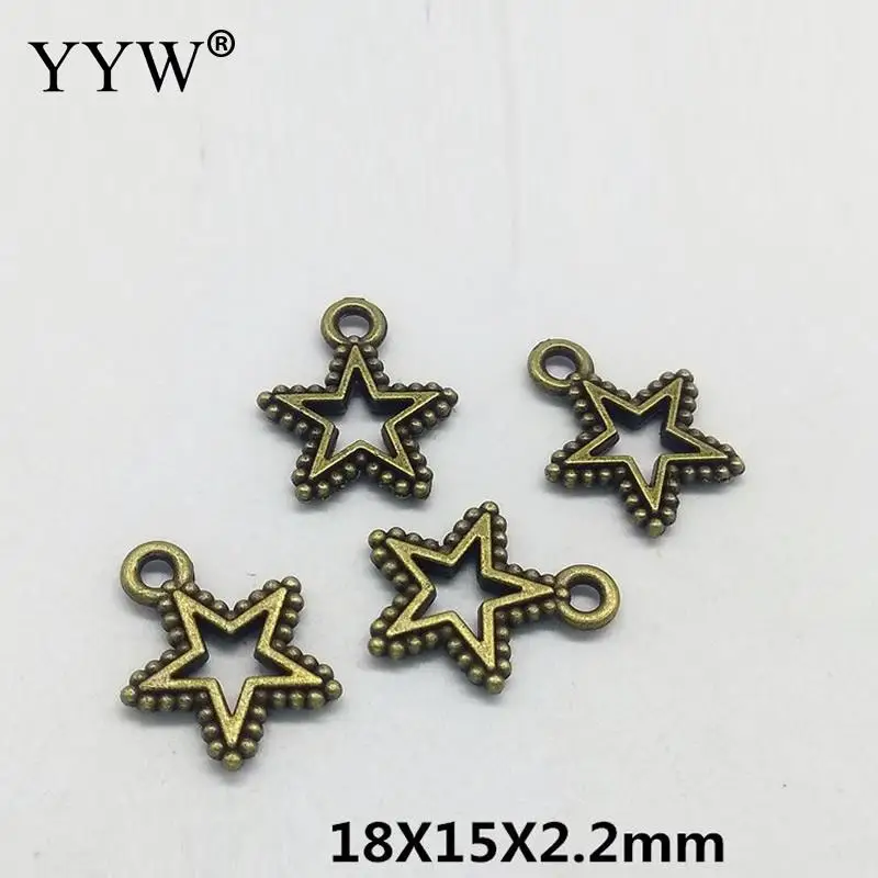 

Zine Alloy Star Pendant Antique Bronze Fashion Women Jewelry Alloy Gold Star Pendant Necklace Pendant Woman Choker Necklace
