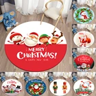 Рождественский круглый ковер, Оформление интерьера для дома 2021, рождественские украшения, новогодние подарки 2022