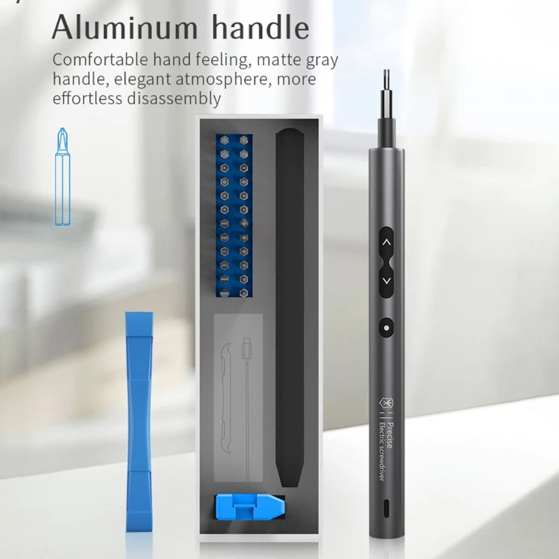 

Многофункциональный Набор отверток с светодиодный светильник литий Батарея 28 шт прецизионная электрическая отвертка для телефона Ноутбук