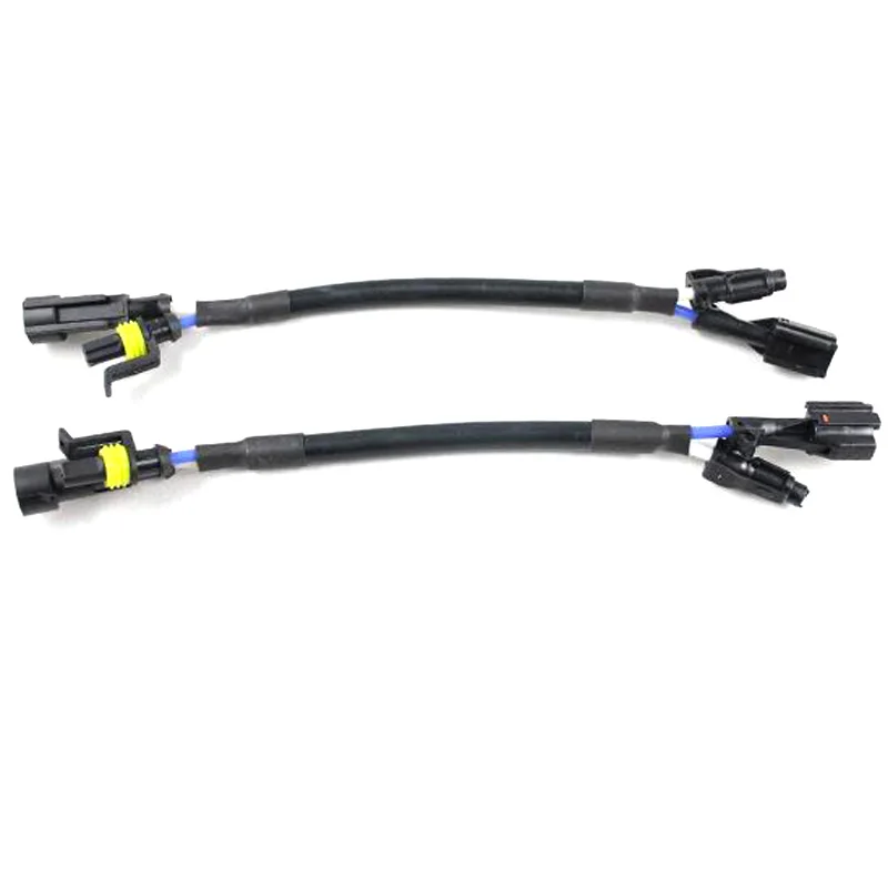 2 шт. AMP к маленькому разъему KET, удлинитель, провод высокого напряжения для скрытого ксенонового адаптера, гнездовой кабель