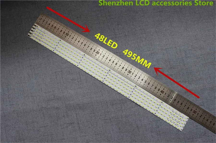 Светодиодный 48 s подсветки 495 мм для Hisense LE39A720, светодиодный 39K300J 4A-D074762, для ТВ LE39A700K, для LE39A700K, светодиодный, для LED-телевизоров, светодиодный, ...