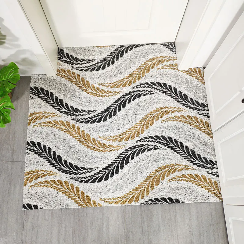 Современные абстрактные diy коврики для дверей геометрические проволочные петли