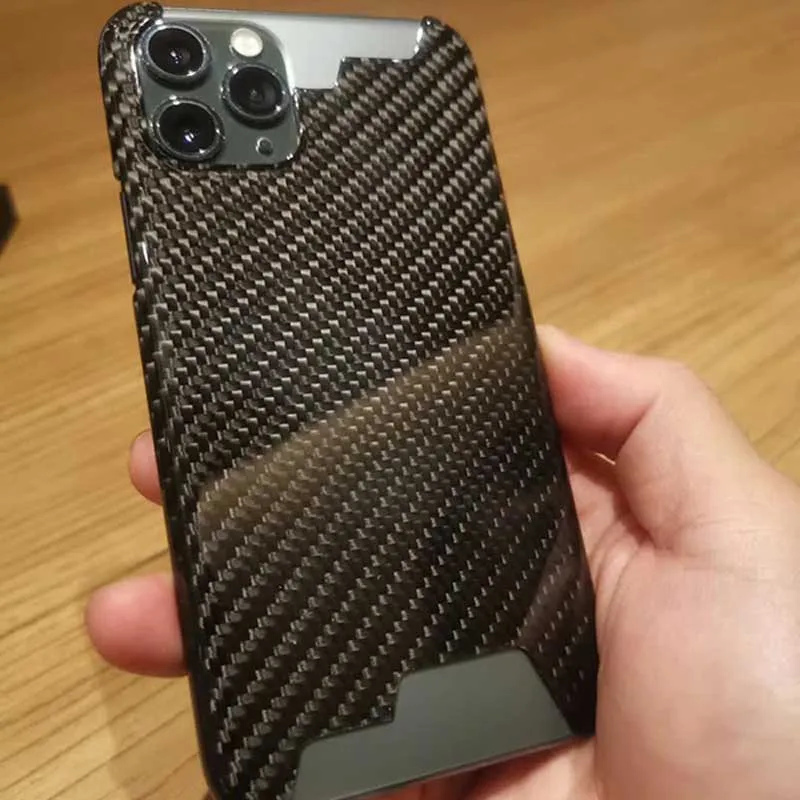 Чехол LOVERONY из натурального углеродного волокна для Apple iPhone 12 Pro Max защитный чехол