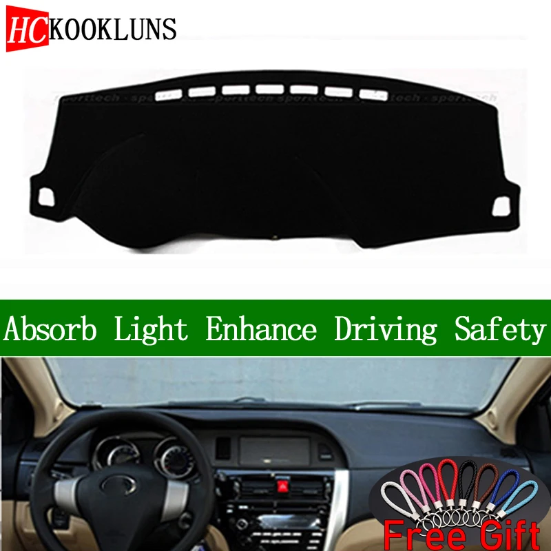 

Для HAVAL VOLEEX C30 2010 2011-2016 приборной панели крышка козырек от солнца Non-slip Dash коврик ковер, автомобильные наклейки, аксессуары для интерьера