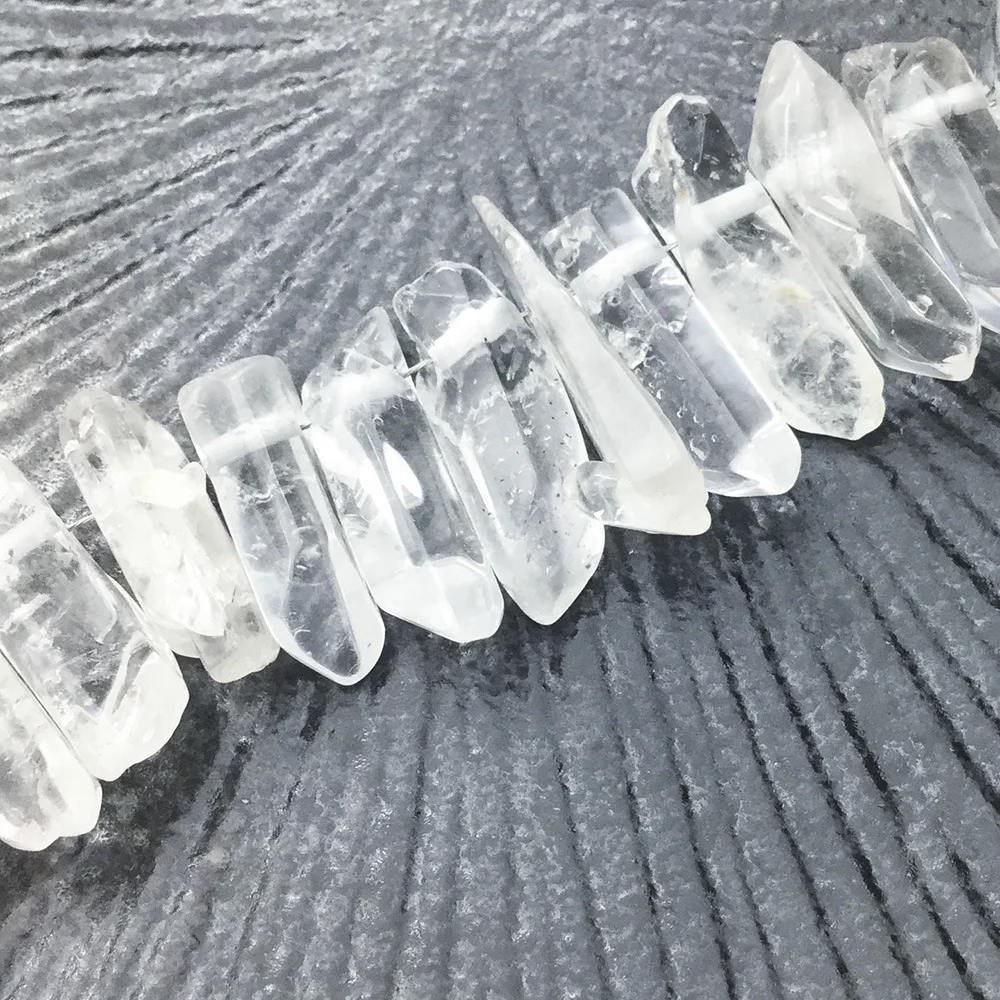 Натуральный белый кристалл оригинальный камень руда неправильная Колонка кулон