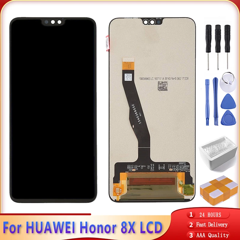 ЖК дисплей для Huawei Honor 8X с сенсорным экраном 6 5 дюйма и дигитайзером в сборе|Экраны