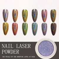 6 colors gold mirror silver nail powder metal glitter nail dust powder long lasting smooth and non grainy metal glitter powder