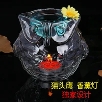 queens day gift creative glass animal aromatherapy lamp essential oil unique style owl home decoration