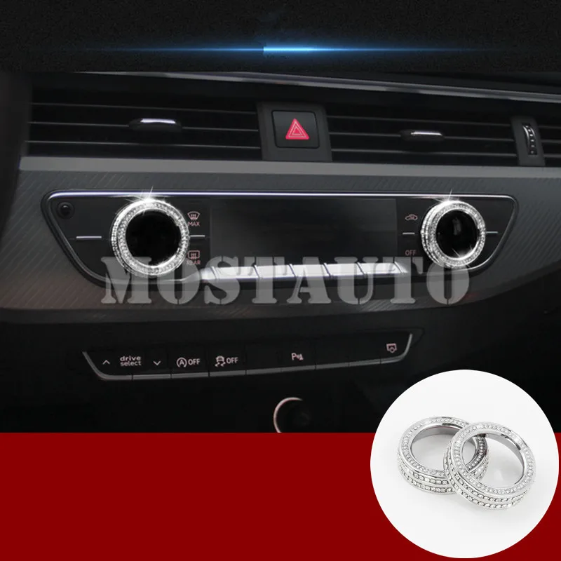 

Стильная консоль для Audi A5 S5 Стразы, крышка ручки кондиционера, отделка 2017-2021, 2 шт., автомобильные аксессуары, интерьерный автомобильный деко...