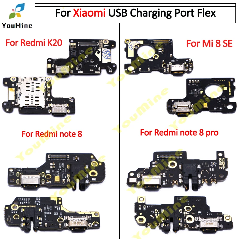 Гибкий кабель док станции с usb портом для зарядки Xiaomi mi8 se Redmi k20 note8 note 8 pro порт