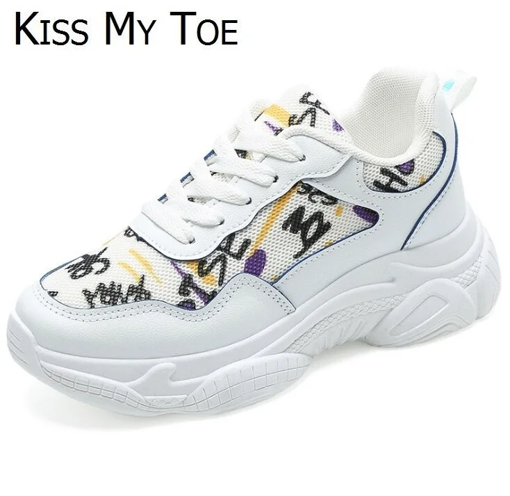 Новинка 2020 весенние повседневные кроссовки в Корейском стиле женские дышащие на