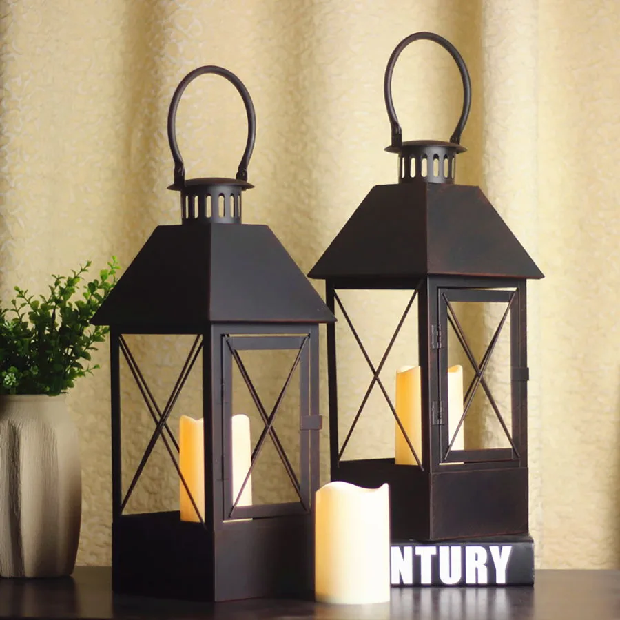 Европейские ретро подсвечники рождественские украшения искусственная