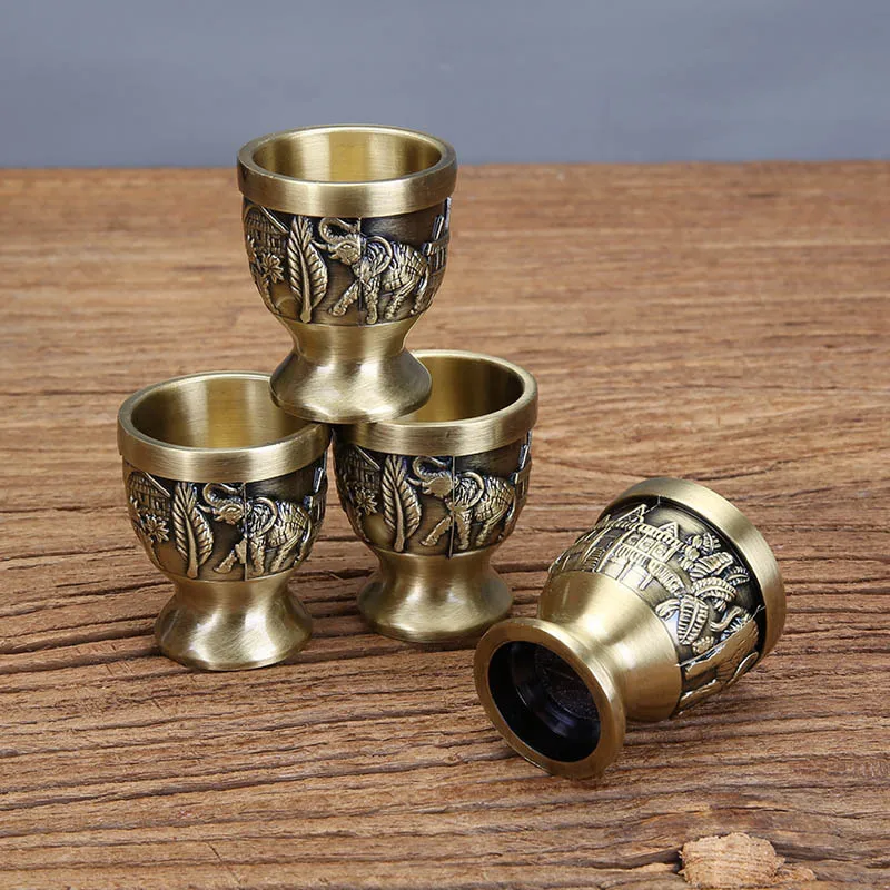 Кунг-фу чайный набор цинковый сплав креативный изысканный компактный резной