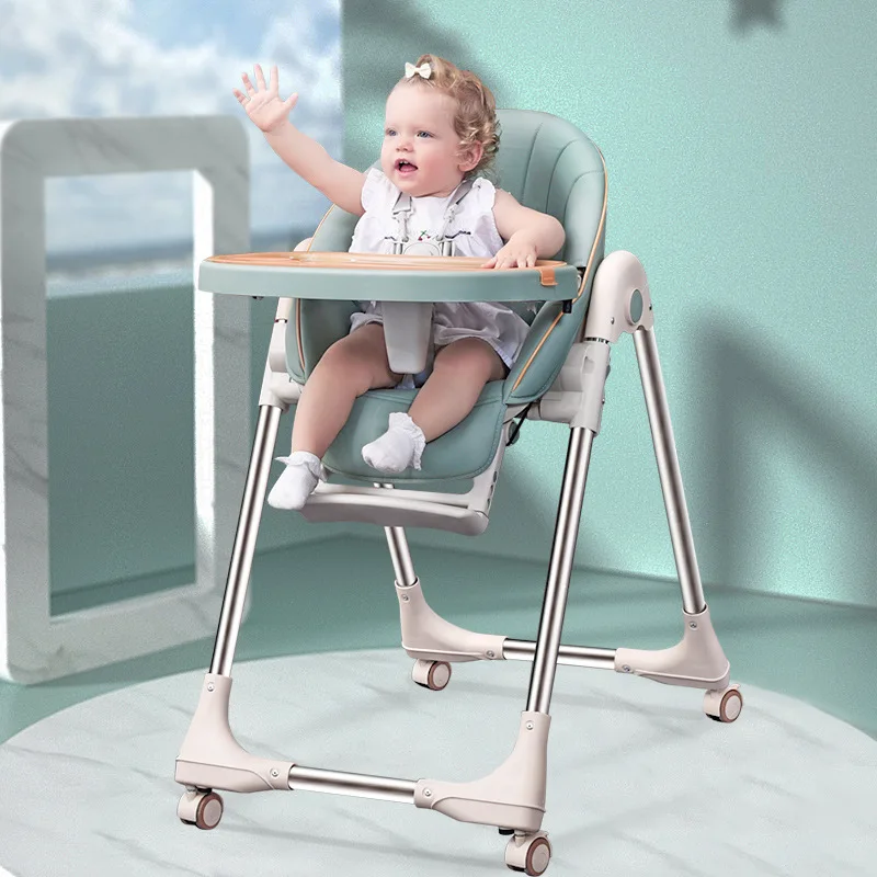 Baby Dining Chair Children Dining Chair Multi-function Portable Foldable Baby Hotel B Table Chair for Children  High Baby Chair