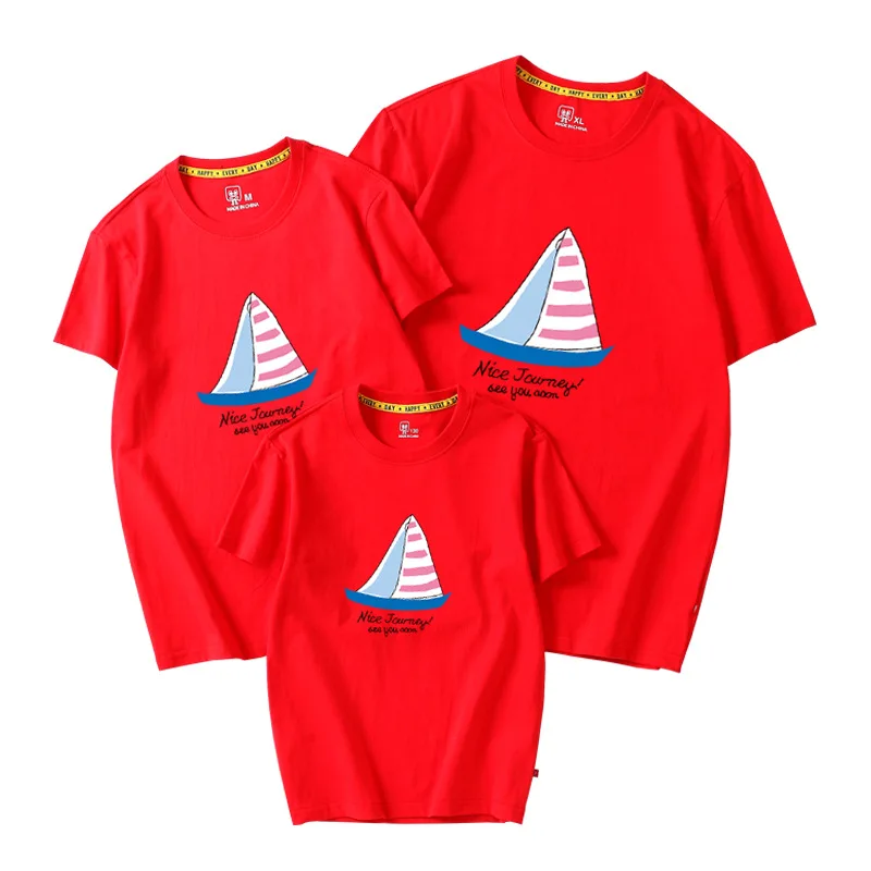 Одежда для родителей и малышей одинаковые футболки семьи мамы папы дочки сына