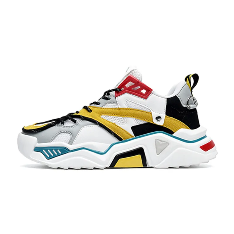 

New Couple Daddy Shoes Ladies Thick Bottom Sports Running Shoes Lace-up Leisure Breathable Sneakers Zapatillas Mujer