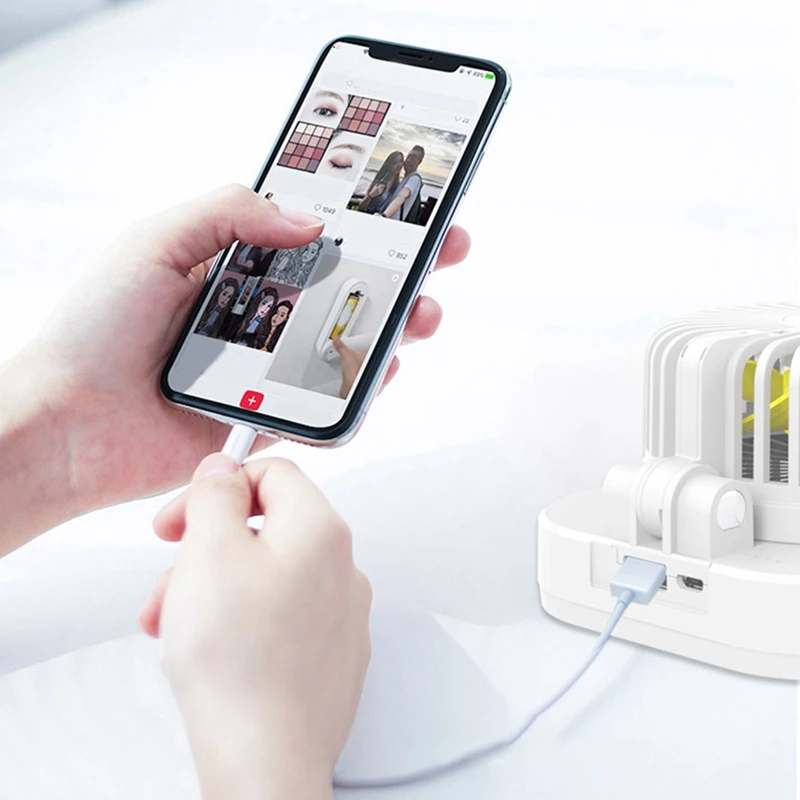 Новинка 10000 мАч Новый Usb маленький вентилятор складной портативный мобильный