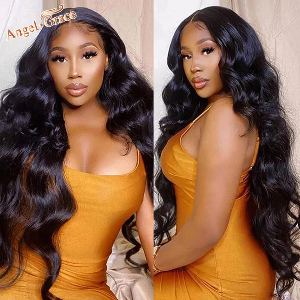 

13x6 волнистые человеческие волосы на сетке спереди, парики для женщин, предварительно выщипанные волосы с детскими волосами, бразильские во...