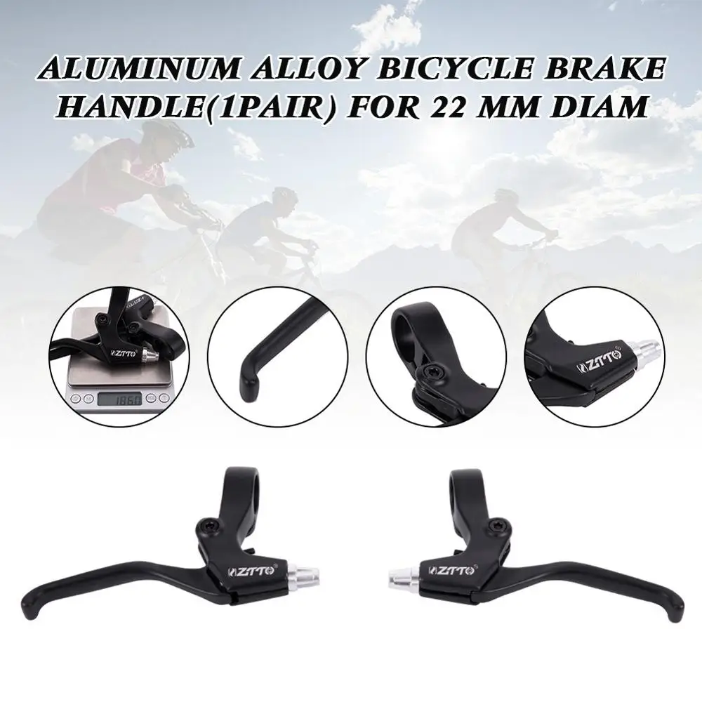 

1 пара, рычаги тормоза для велосипеда, из алюминиевого сплава, для руля 2,2 см