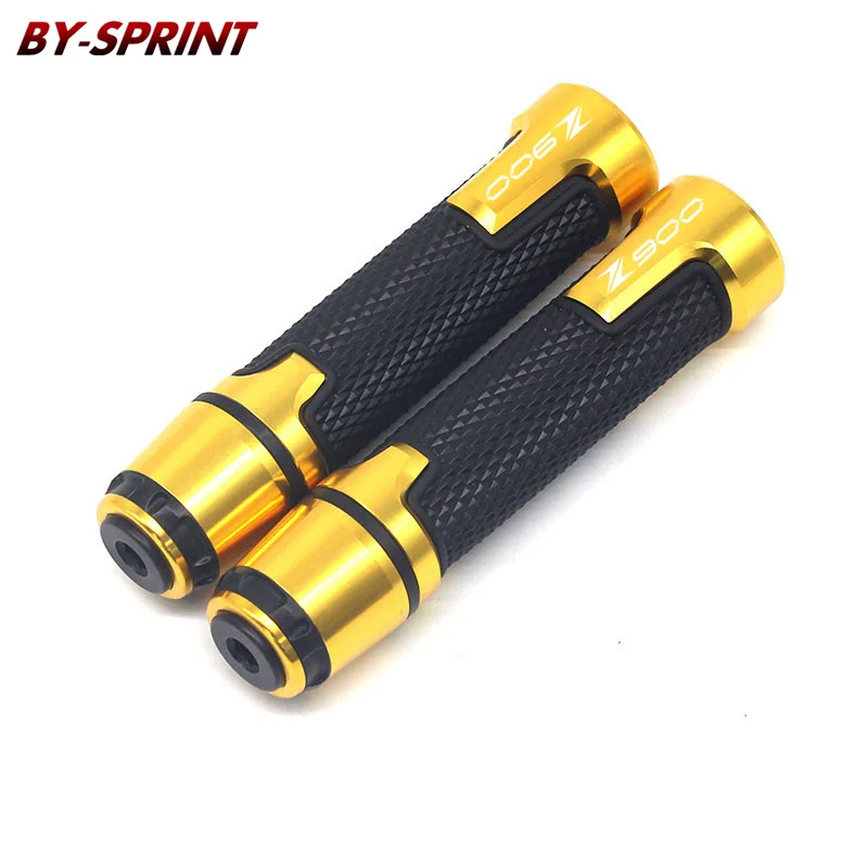 

For Kawasaki Z900 Z 900 2017-2021 Z750/R/S Z 750 2015-2020 Motorcycle CNC+Rubbe Hand Grips Bar Handlebar Handle Bar Set
