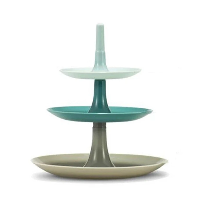 Съемный трехслойный фруктовый кондитерский поднос подставка для десерта торта
