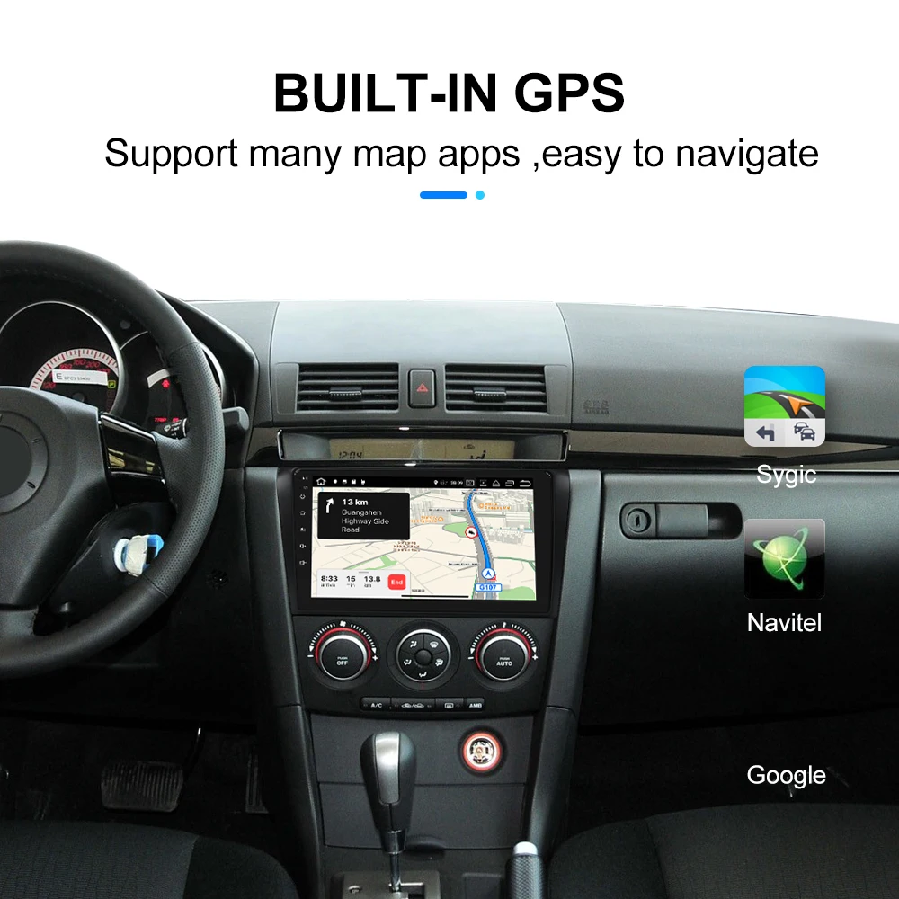 android 10 0 car multimedia player for mazda 3 bk mazda3 2004 2013 autoradio gps navigation camera wifi ips screen stereo rds free global shipping
