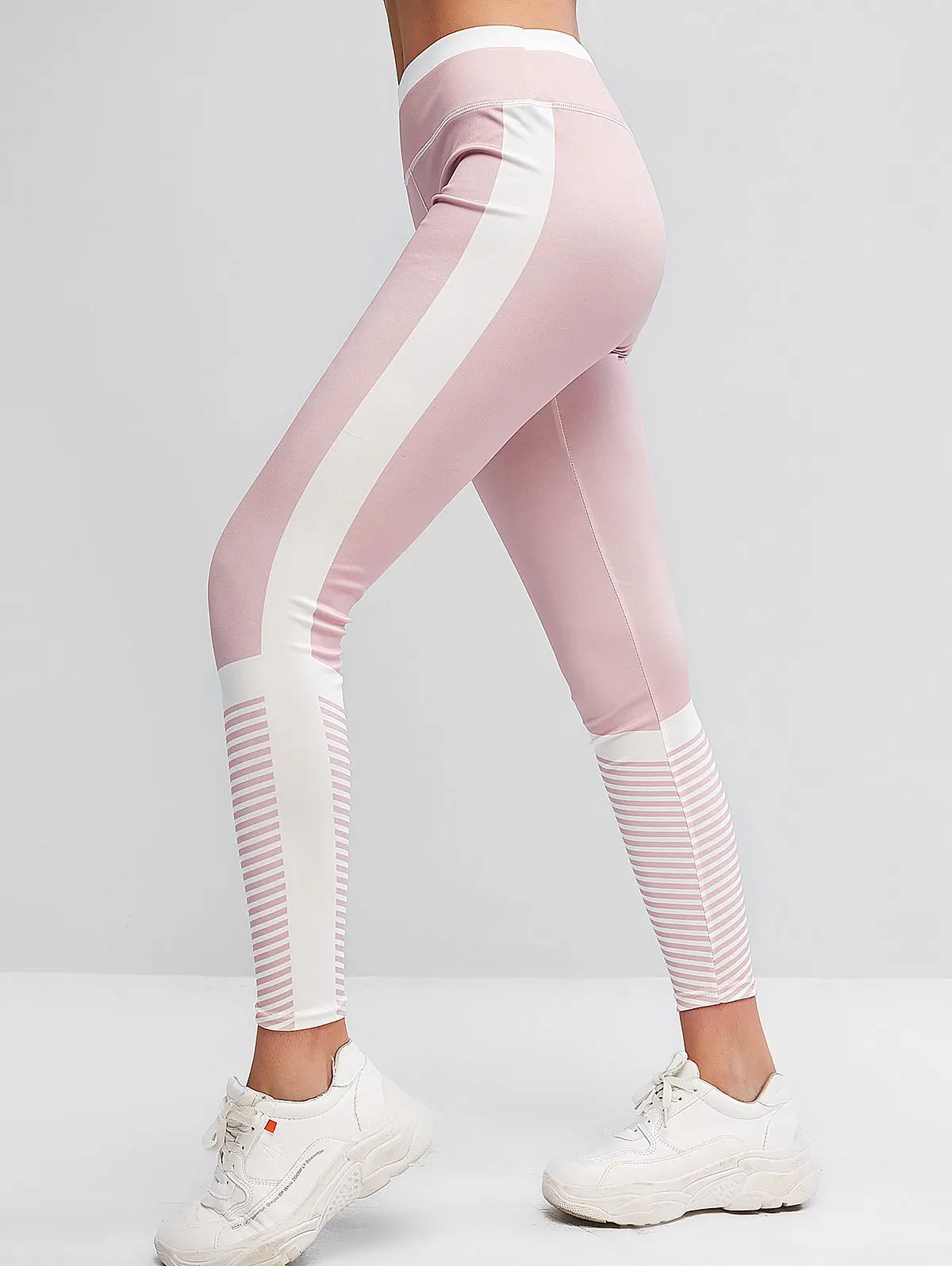 ZAFUL подтягивающие полосатые цветные спортивные Леггинсы со средним обхватом