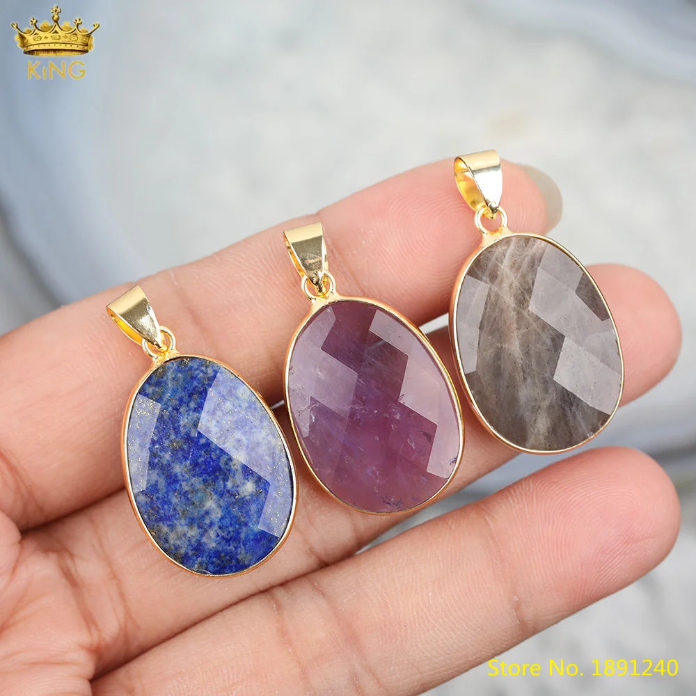 5 шт. овальные бусины-Подвески для изготовления ожерелья | Украшения и аксессуары