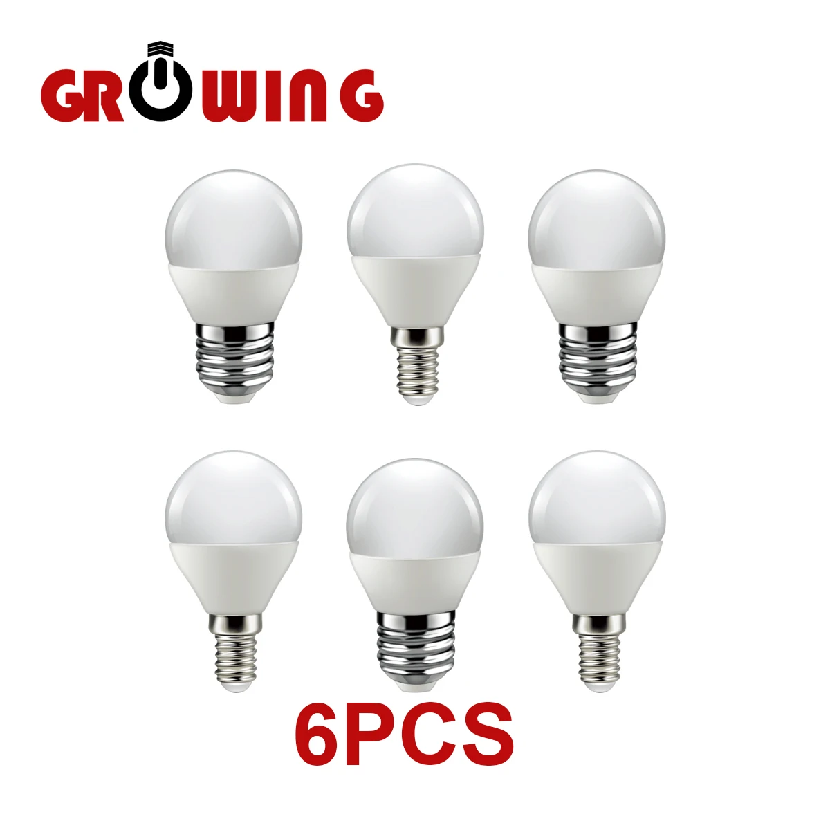 

6pcs/lot Led Bulb For Home Decoration Office G45 5w 7w E14 E27 3000k 6000k Lampada 220v-240v Lamp Bombillas