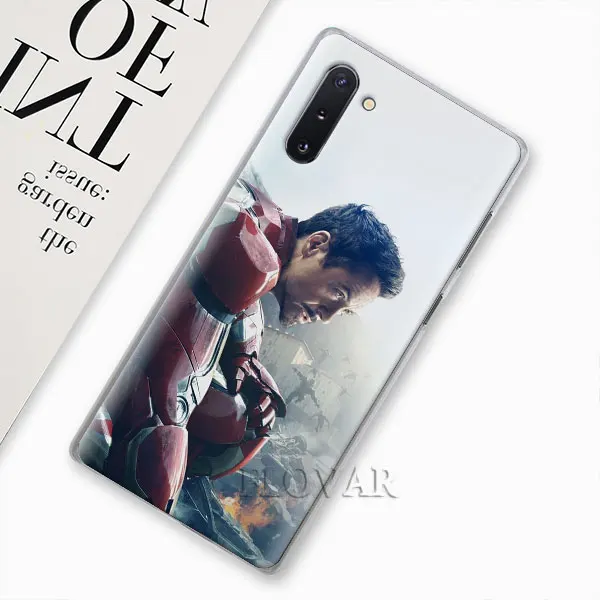 006 Marvel Железный человек завершающей чехол для samsung Galaxy Note 10 плюс 8 9 S10 S9 плюс S10e A30 A40 A50 A70 жесткий чехол - Цвет: 006