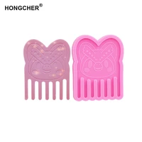 new shiny mirror silicone cat comb moldpolymer clay jewelry making molds resin comb make own comb cake chocolate resin