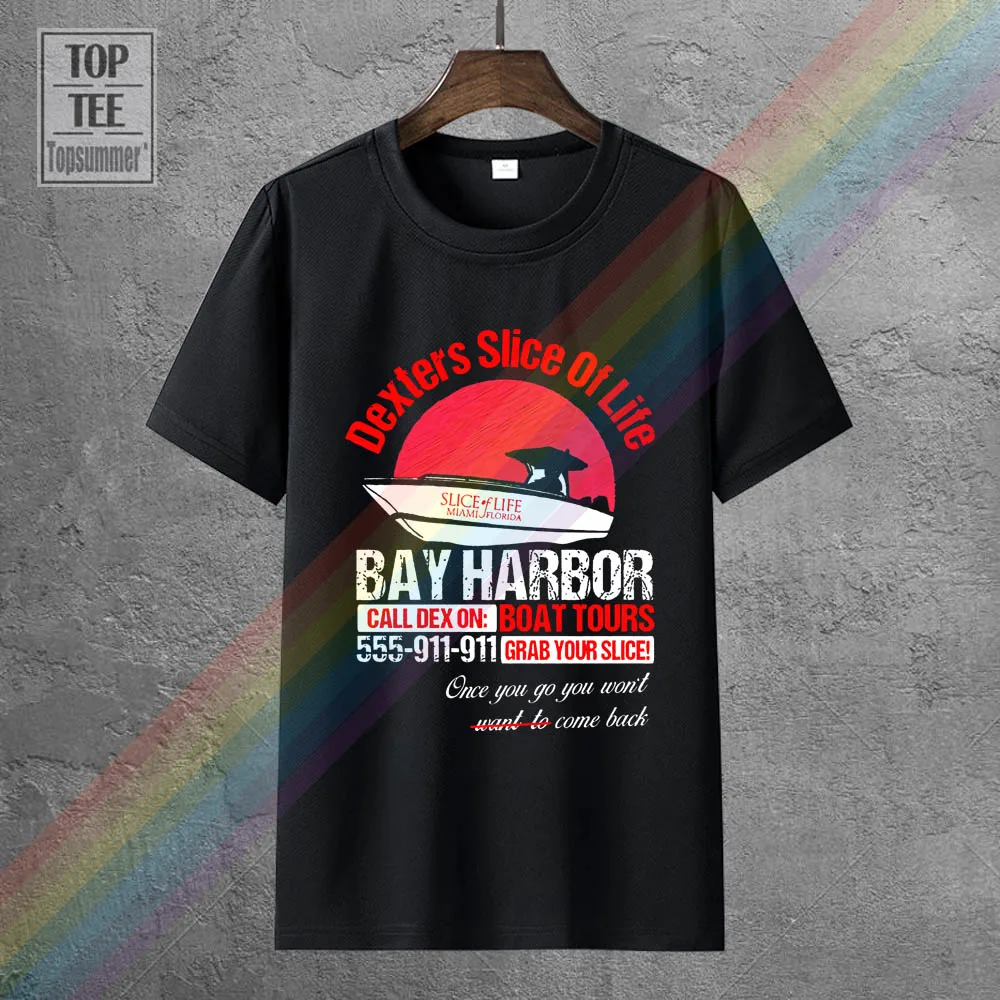 

Dexter Tv Show T Shirt Bay Harbor Boat Tours Slice Of Life Dexter Shirt
