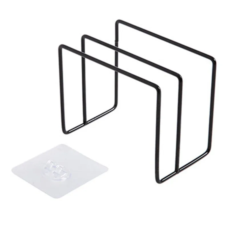 

New Pot Lid Holder Iron Cutting Board Holder Stand Kitchen Organizer Rack Hanging Board Shelf Pan Lid Cover Storage Rack