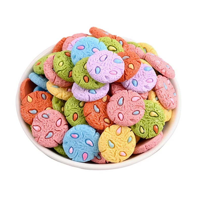 

20-100Pcs Mixed Resin Biscuit Scrapbooking DIY Crafts Phone Shell Patch Hiar Accessories Embellishments Cookies Food Toys