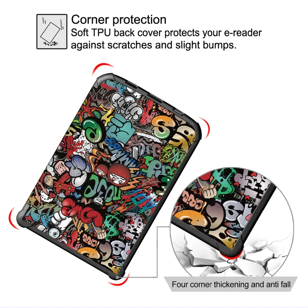

Slim Magnetic cover case for Pocketbookcolour funda cover for PocketBook Touch Lux Case