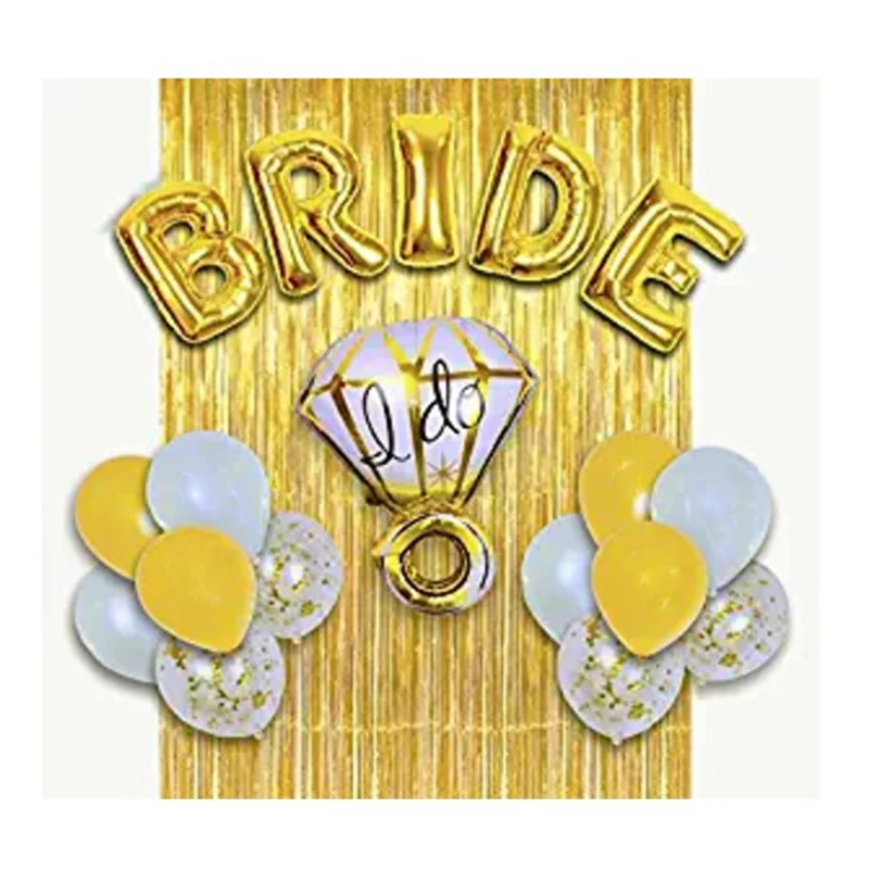 Розовое золото буквы &quotBride to be&quot Фольга шар Свадебные украшения Baby Shower Святого