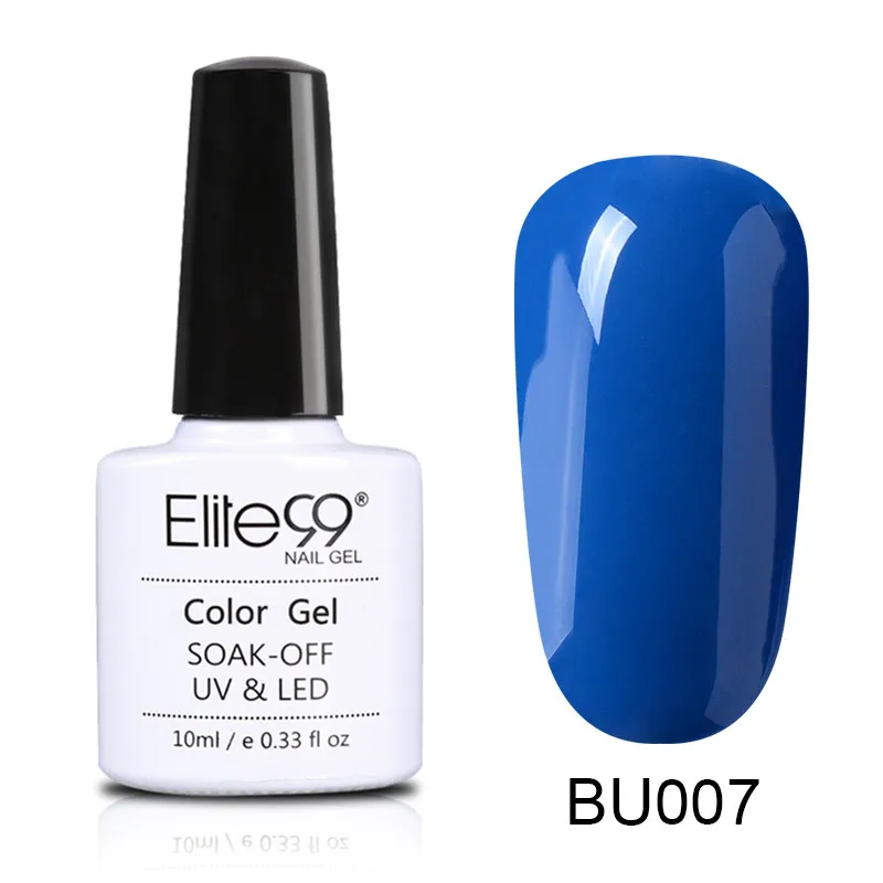 BU007 Elite99 лак для ногтей винно-Красного цвета серия Гель лак для ногтей отмачиваемый матовый эффект УФ гель Гибридный лак Полупостоянный маникюр - Цвет: BU007